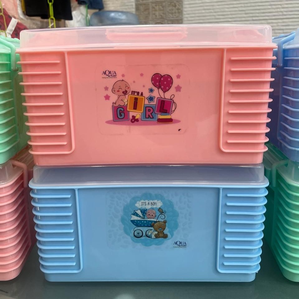 Portable Baby Care Storage Box - Nursery Accessory Designed For Baby Organization And Daily Storage Routine (Random Color)