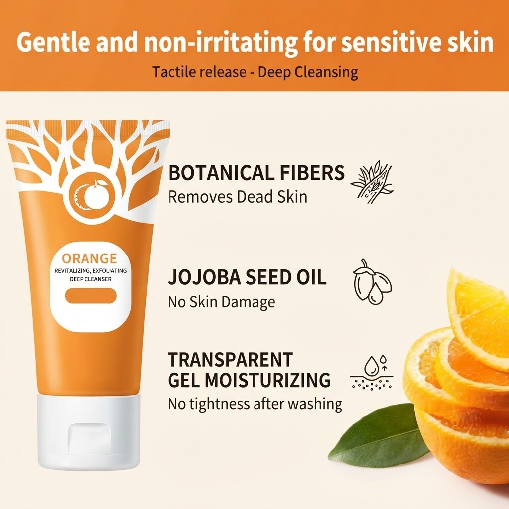 Orange Enzymes Exfoliating Brightening Gel (100ml) – Gentle Facial Peeling & Glow Treatment thumbnail 3