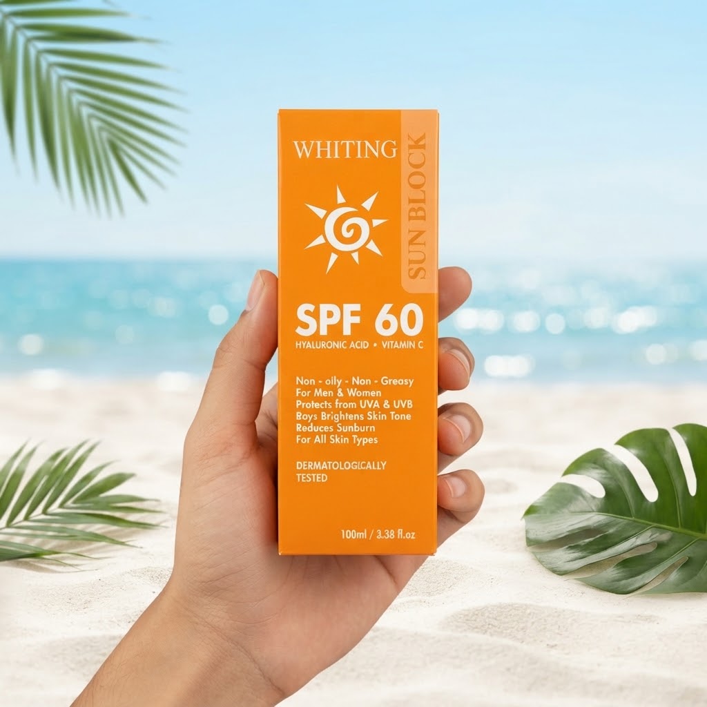 Whiting Sunblock SPF 60 (100ml) – Advanced UV Protection & Whitening Cream thumbnail 3
