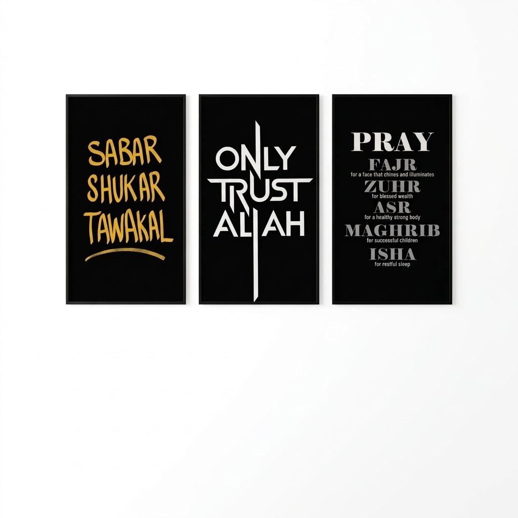 Set of 3 Premium Wall Art Photo Tiles – Home Decor Accessory Designed For Interior Styling And Daily Living Space Routine - Size: 8x11 thumbnail 2