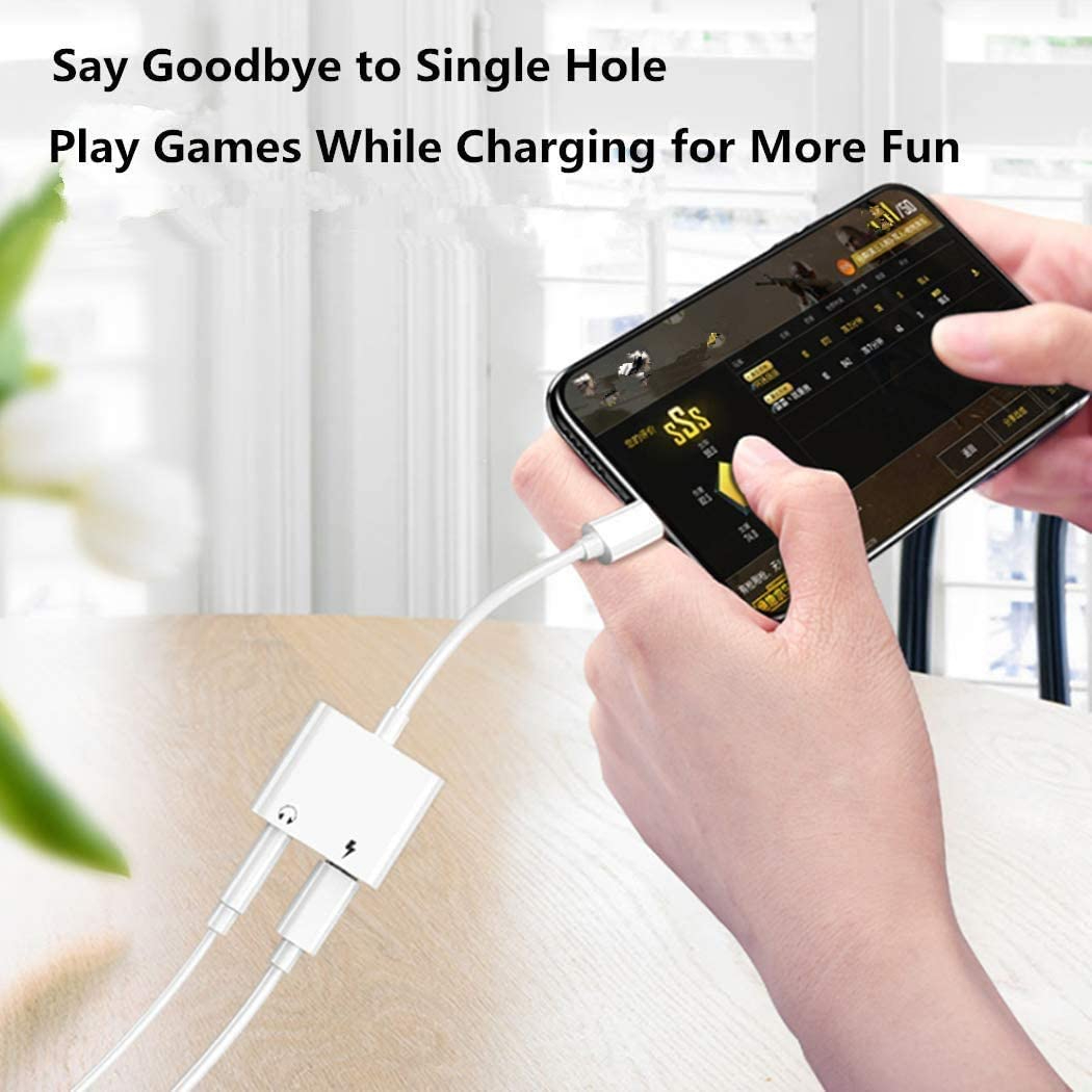 USBType C to 3.5mm Audio Adapter With Charging Port 2 in 1 Dual Port Aux Headphone Jack Connector For Type-C Models | Earphone Converter Aux Cable With Type-C Charging Jack Headset Splitter Music Converter - High Quality thumbnail 4