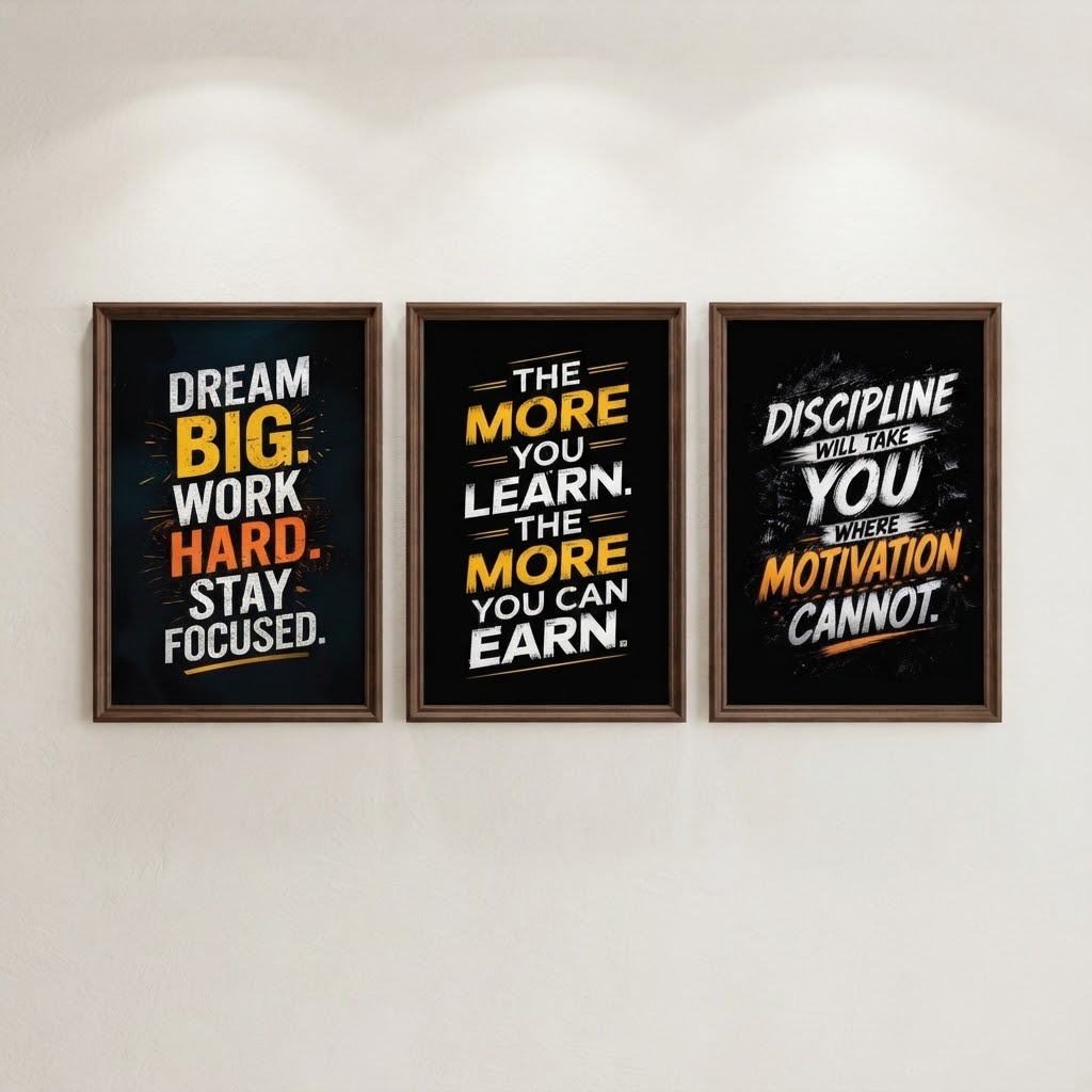 Set of 3 Premium Wall Art Photo Tiles – Home Decor Accessory Designed For Interior Styling And Daily Living Space Routine - Size: 8x11 thumbnail 2