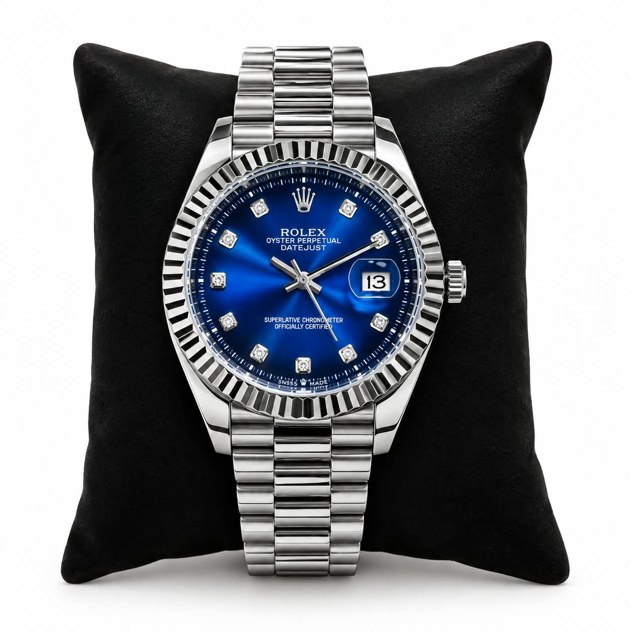 Rolex Style Oyster Perpetual Datejust Watch | Multiple Dial Colors | Formal & Casual Luxury Timepiece thumbnail 5