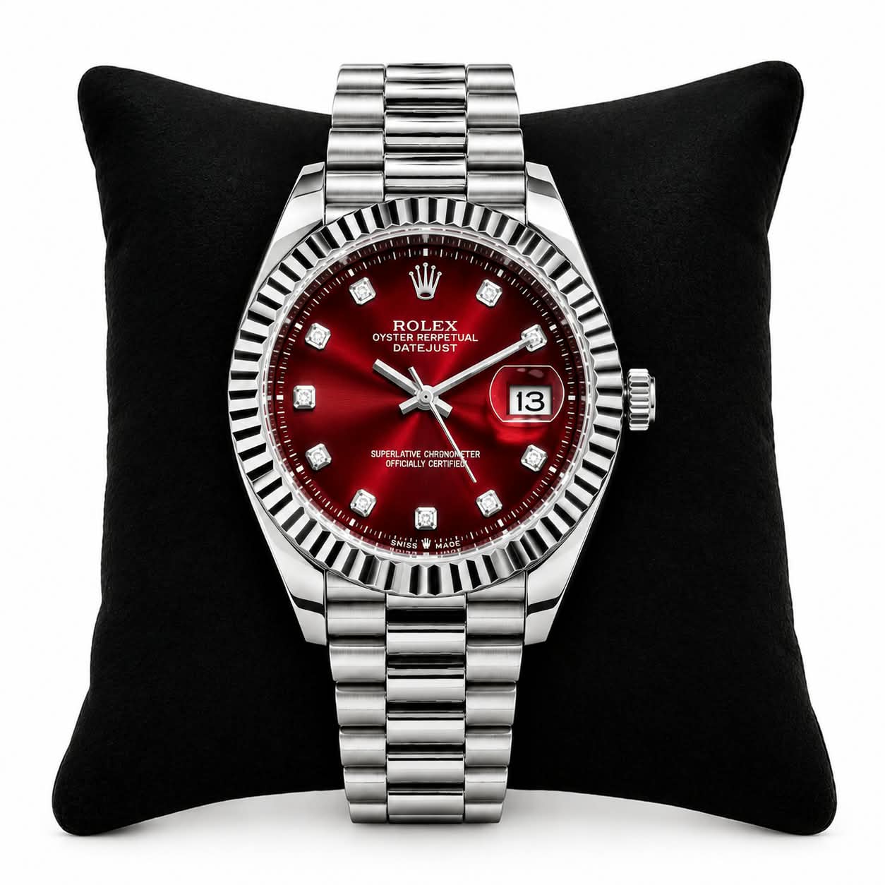 Rolex Style Oyster Perpetual Datejust Watch | Multiple Dial Colors | Formal & Casual Luxury Timepiece thumbnail 2
