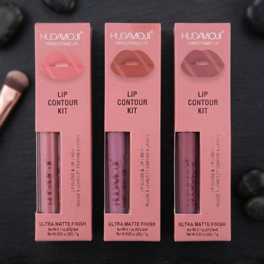 Hudamoji Perfectionist Lip Contour Kit - Beauty Accessory Designed For Lip Care And Daily Makeup Routine