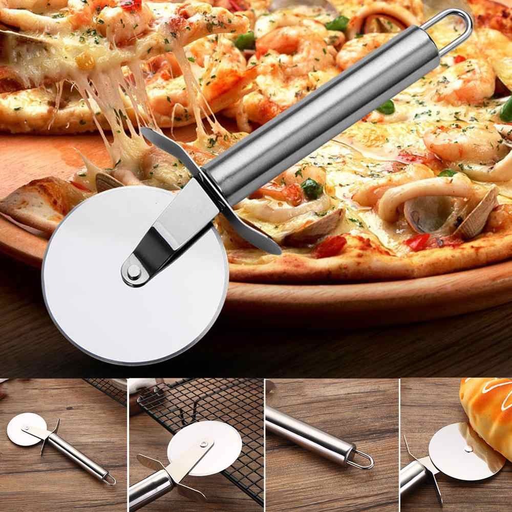 Stainless Steel Pizza Single Wheel Cut Tools Household Pizza Knife Cake Tools Wheel Use For Waffle Cookies thumbnail 3