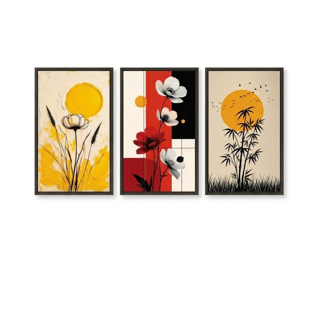 Set of 3 Premium Wall Art Photo Tiles – Home Decor Accessory Designed For Interior Styling And Daily Living Space Routine - Size: 8x11 thumbnail 2