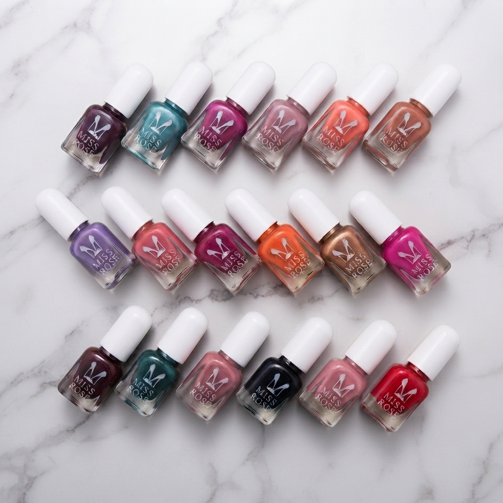 Miss Rose Nail Polish - Beauty Accessory Designed For Nail Care And Daily Makeup Routine (Mix Color) thumbnail 2