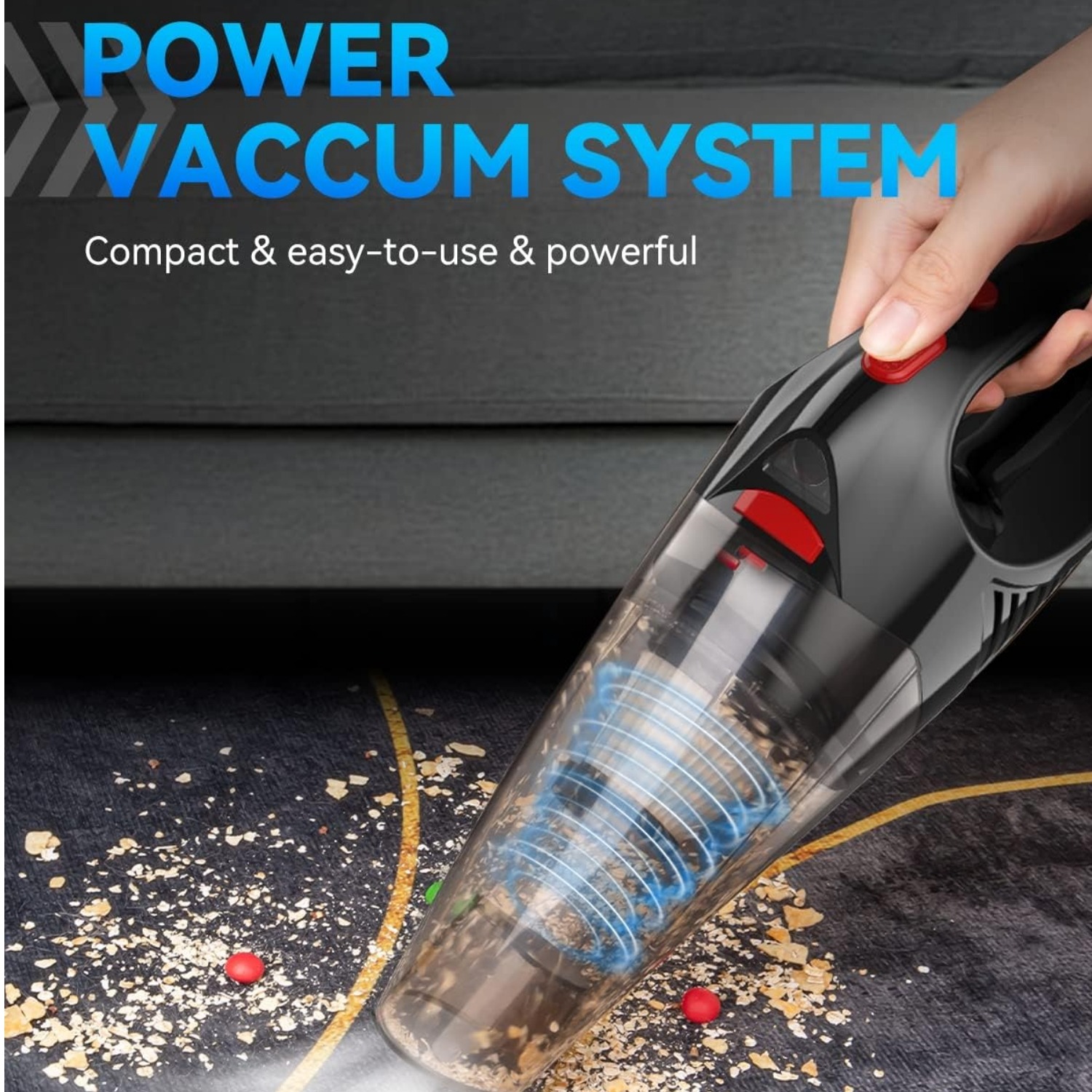 Portable Vacuum Cleaner Strong suction Blower Dry Vacuum Cleaner thumbnail 2