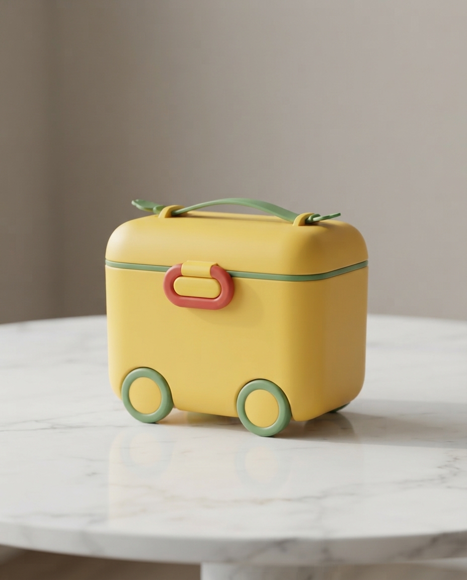 Portable Baby Milk Powder Container with Spoon (Random Colour) thumbnail 4