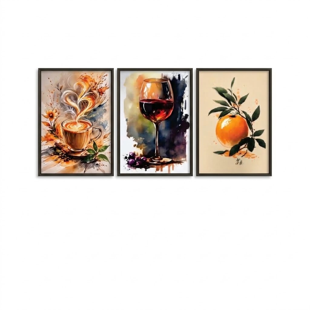 Set of 3 Premium Wall Art Photo Tiles – Home Decor Accessory Designed For Interior Styling And Daily Living Space Routine - Size: 8x11 thumbnail 2