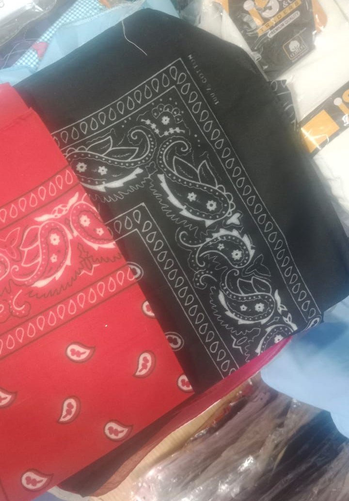 Cotton Bandana Featuring A Classic White Paisley And Floral Pattern - Apparel Accessory For Fashion Styling And Daily Wardrobe Routine thumbnail 3