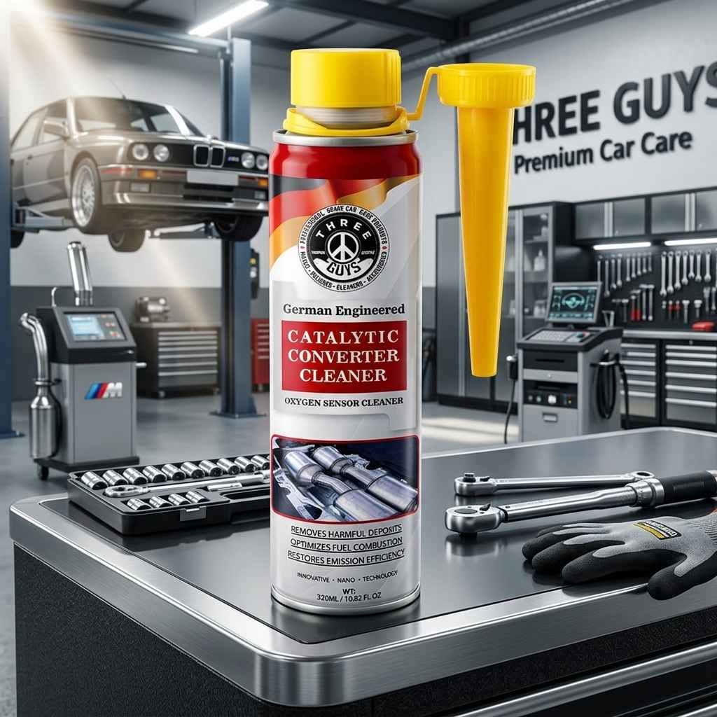 THREE GUYS Catalytic Converter Cleaner | German Engineered | Automotive Exhaust System Cleaning Agent - 320ml thumbnail 3