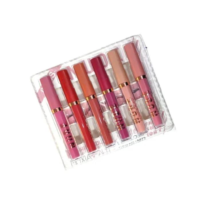 6 Pcs High Pigmented Nude Lipgloss - MultiColor thumbnail 2