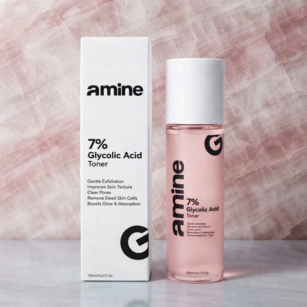 Amine 7% Glycolic Acid Toner - Personal Care Accessory Designed For Skin Care And Daily Routine - 150ML thumbnail 3