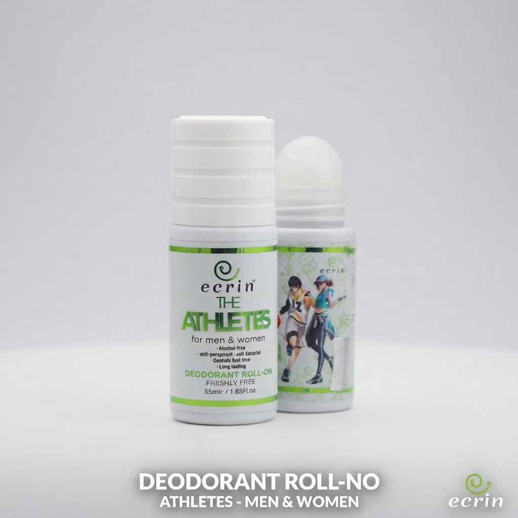 Ecrin The Athletes Deodorant Roll-On For Men And Women - Personal Care Accessory Designed For Personal Freshness And Daily Routine - 55ML