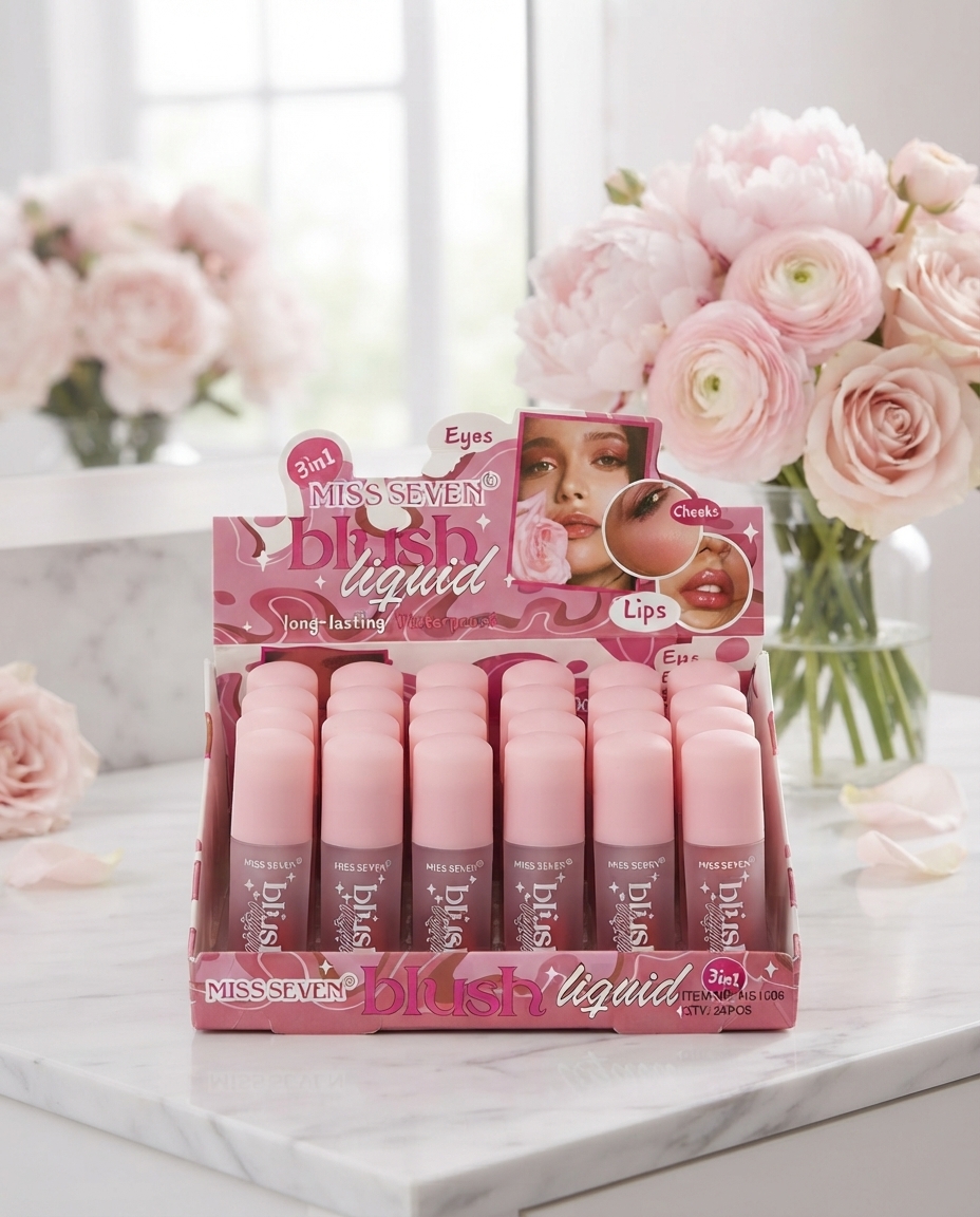 High Coverage Glowy, Matte And Poreless Liquid Blush | 1 Blush