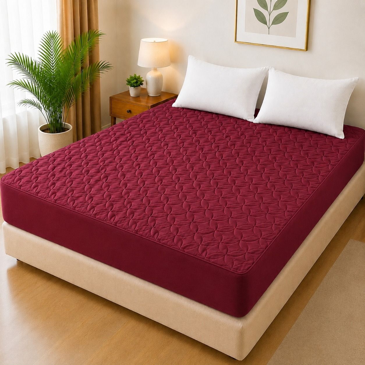 Ultrasonic Quilted Waterproof Mattress Protector - Buy Online in Pakistan at Zenbu Store (Image 8)