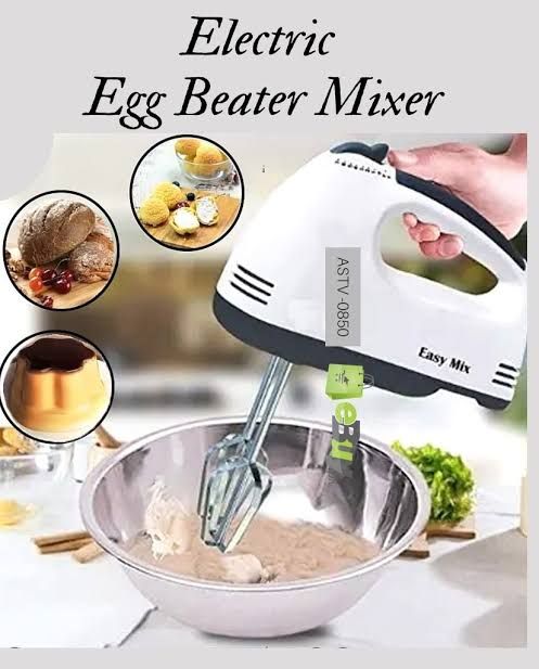 7-Speed Electric Hand Mixer / Egg Beater – Multi-Speed Handheld Mixer for Baking & Kitchen Use thumbnail 2