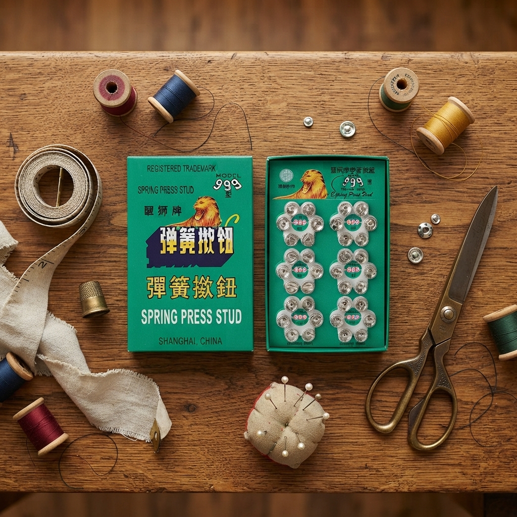 Lion Brand Model 999 Spring Press Studs | Tich Button 8 Cards In Box