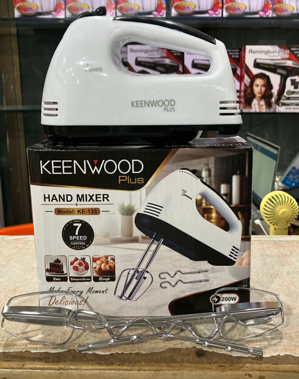 7-Speed Electric Hand Mixer / Egg Beater – Multi-Speed Handheld Mixer for Baking & Kitchen Use thumbnail 4