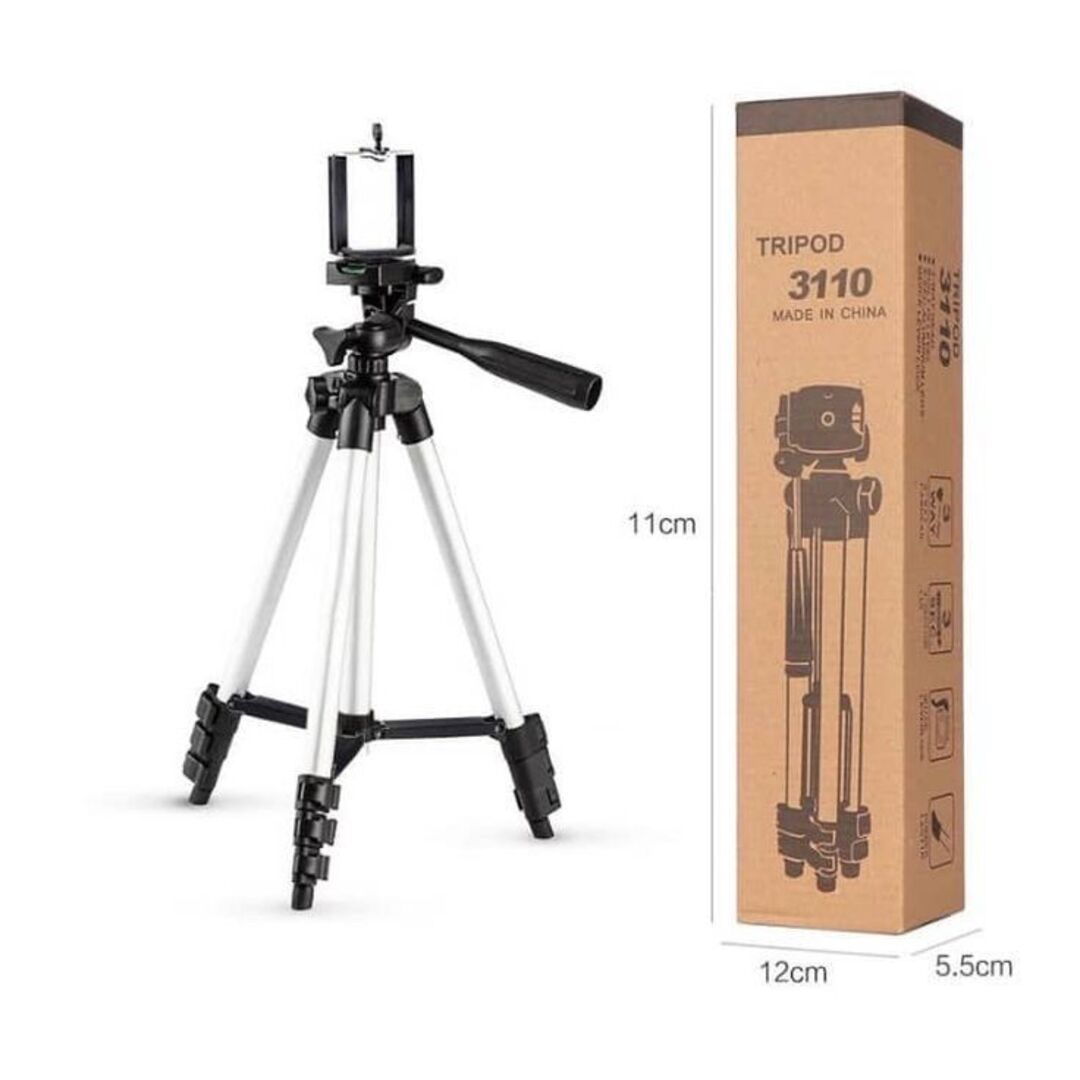 Adjustable Tripod Stand for Mobile & Camera – Universal Phone Clip for Vlogging, Reels, Photography & Video Recording thumbnail 4