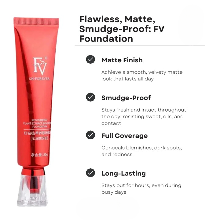 FV Waterproof Liquid Foundation - Personal Care Accessory Designed For Skin Care And Daily Routine - 30g thumbnail 2