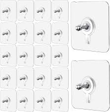 Self-Adhesive Nail-Free Wall Hook / Hanger - Stainless Steel Bolt PACK 10 thumbnail 3