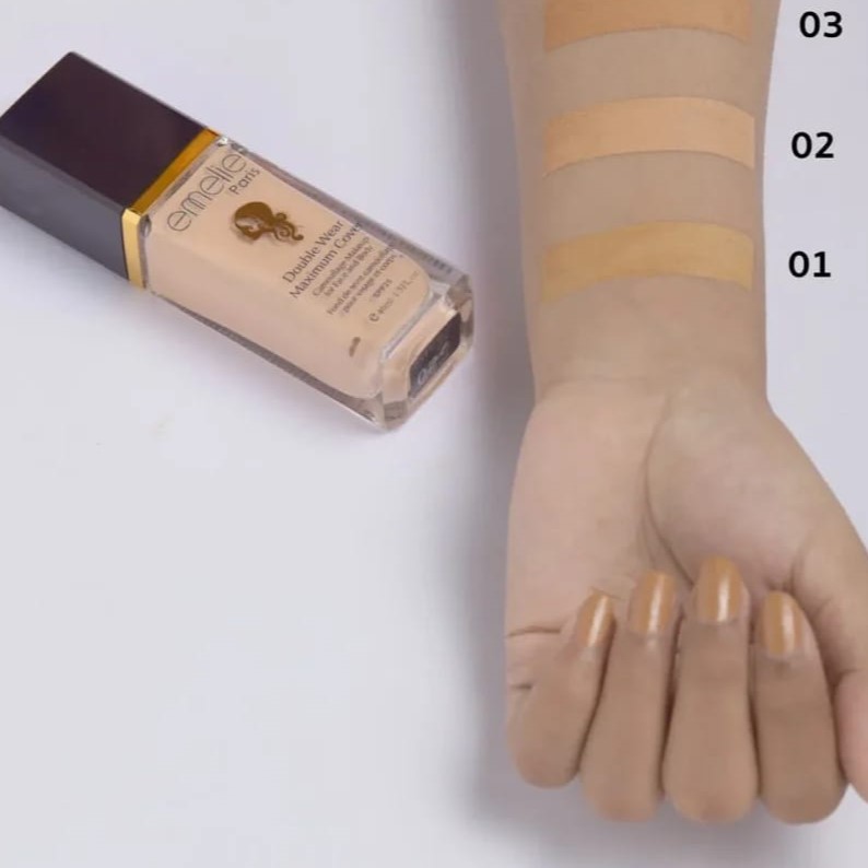 Emelie Liquid Foundation - Beauty Accessory Designed For Skin Coverage And Daily Makeup Routine - 30ML thumbnail 2