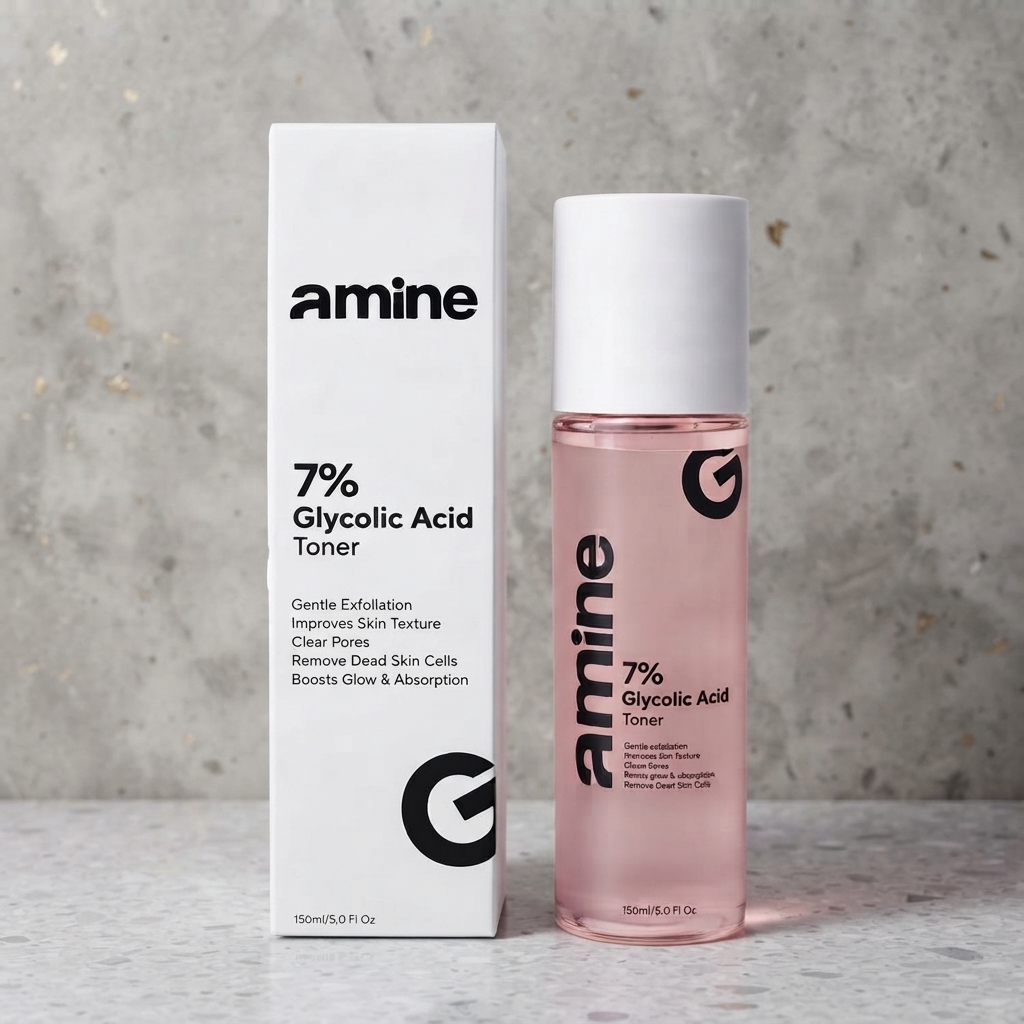 Amine 7% Glycolic Acid Toner - Personal Care Accessory Designed For Skin Care And Daily Routine - 150ML thumbnail 2