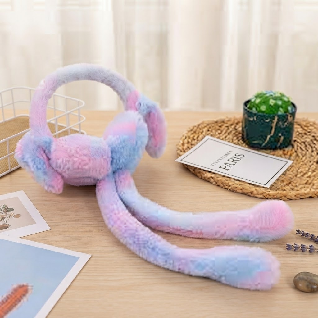 Soft Plush Bunny Ear Design Winter Earmuffs - Buy Online in Pakistan at Zenbu Store