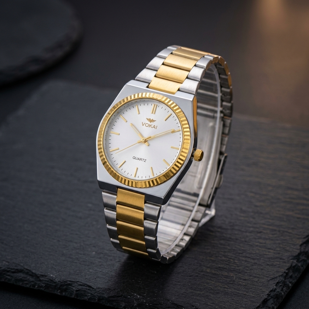 Wokai Stainless Steel Waterproof Men’s Watch – Stylish Durable Wristwatch for Everyday Wear thumbnail 3