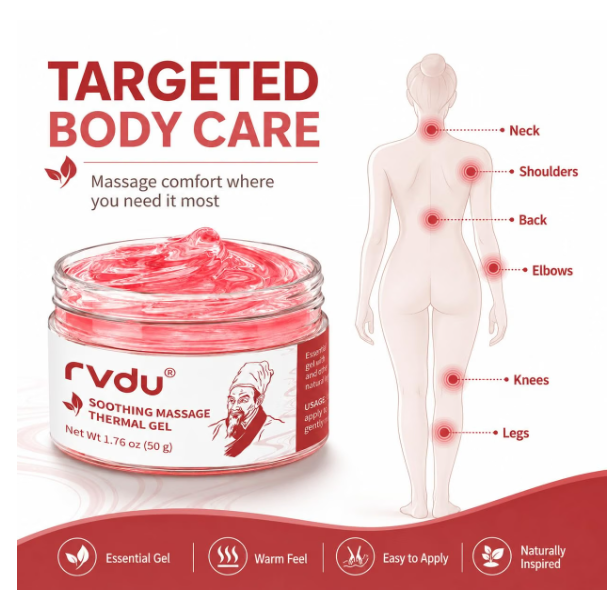 RVDU Warming Soothing Massage Gel for Muscles & Joints, 50g thumbnail 2