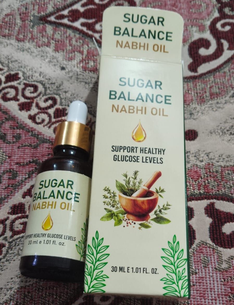 Sugar Balance Nabhi Oil  – Ayurvedic Belly Button Wellness & Balancing Oil - 30ML thumbnail 3