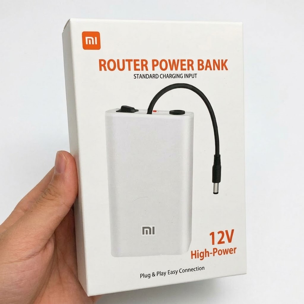 Router Power Bank 12V Premium Quality Uninterrupted Mini UPS for Wi-Fi Modems & Routers Capacity (Advertised): 20000mAh - Buy Online in Pakistan at Zenbu Store