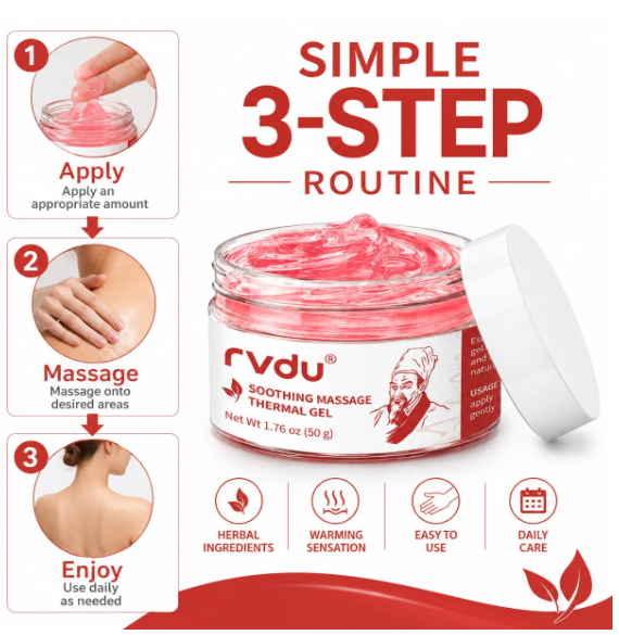 RVDU Warming Soothing Massage Gel for Muscles & Joints, 50g thumbnail 3