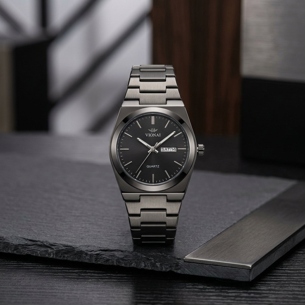 Wokai Stainless Steel Waterproof Men’s Watch – Stylish Durable Wristwatch for Everyday Wear thumbnail 2