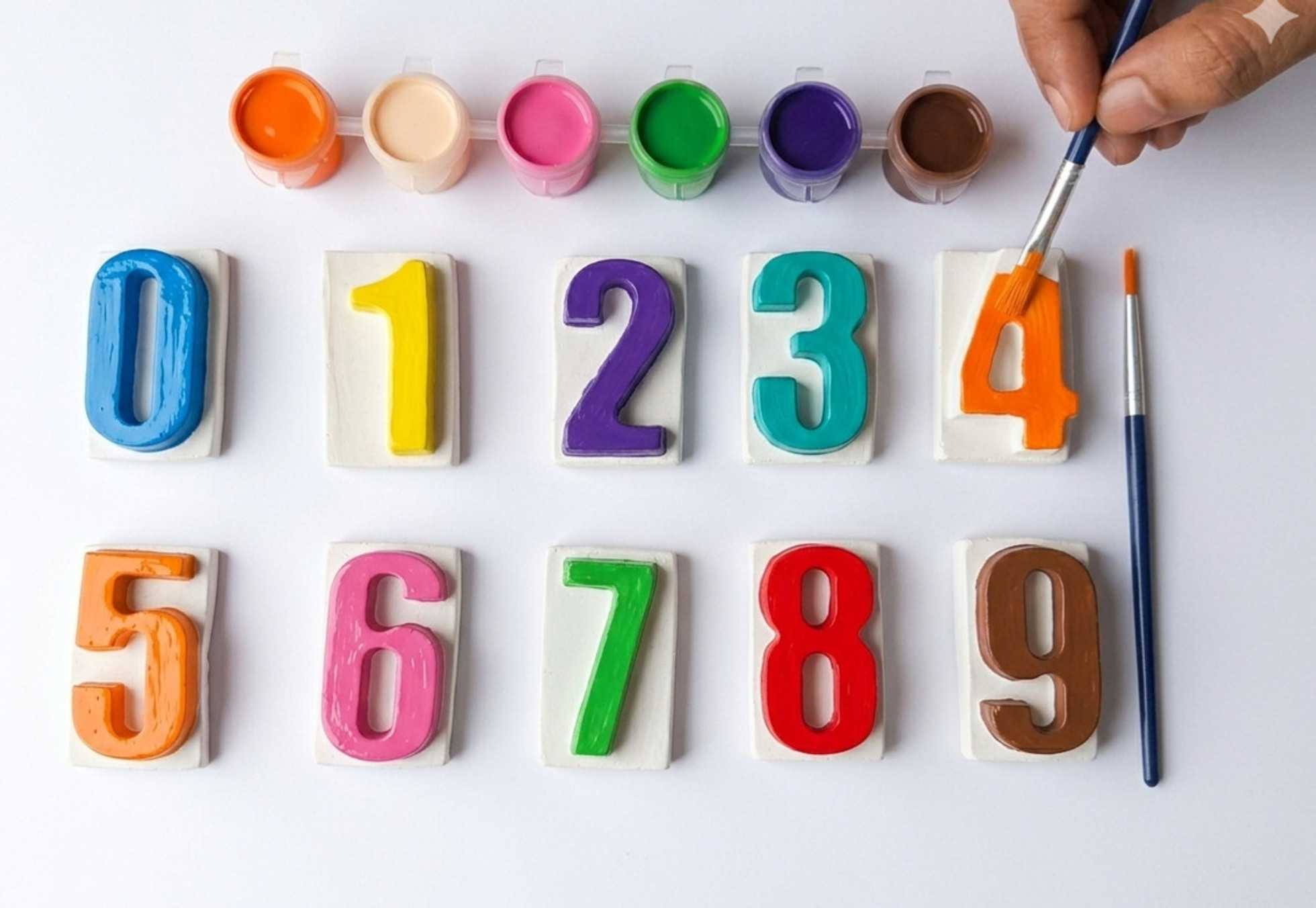 DIY 3D Plaster Painting Kit for Kids | Creative Numbers & Shapes Painting  | Educational Art & Craft Activity Toy thumbnail 3