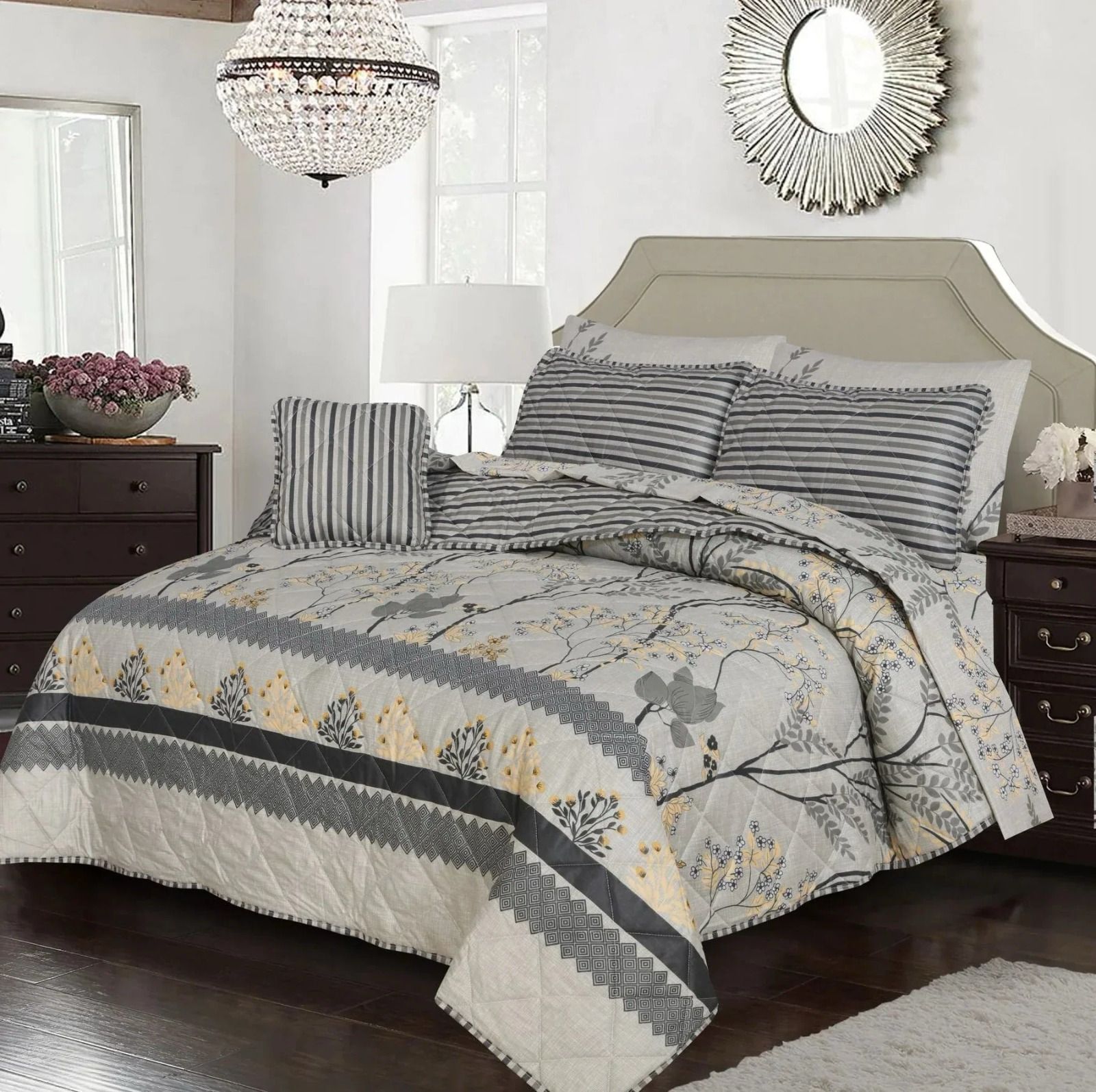 7 pcs comforter set High Cotton Salonika