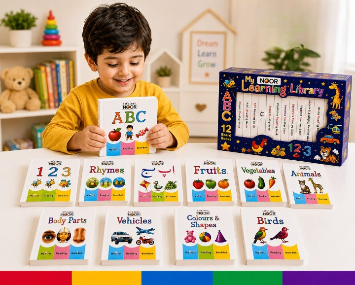 12-in-1 Little Learning Library Box – Educational Board Books thumbnail 4