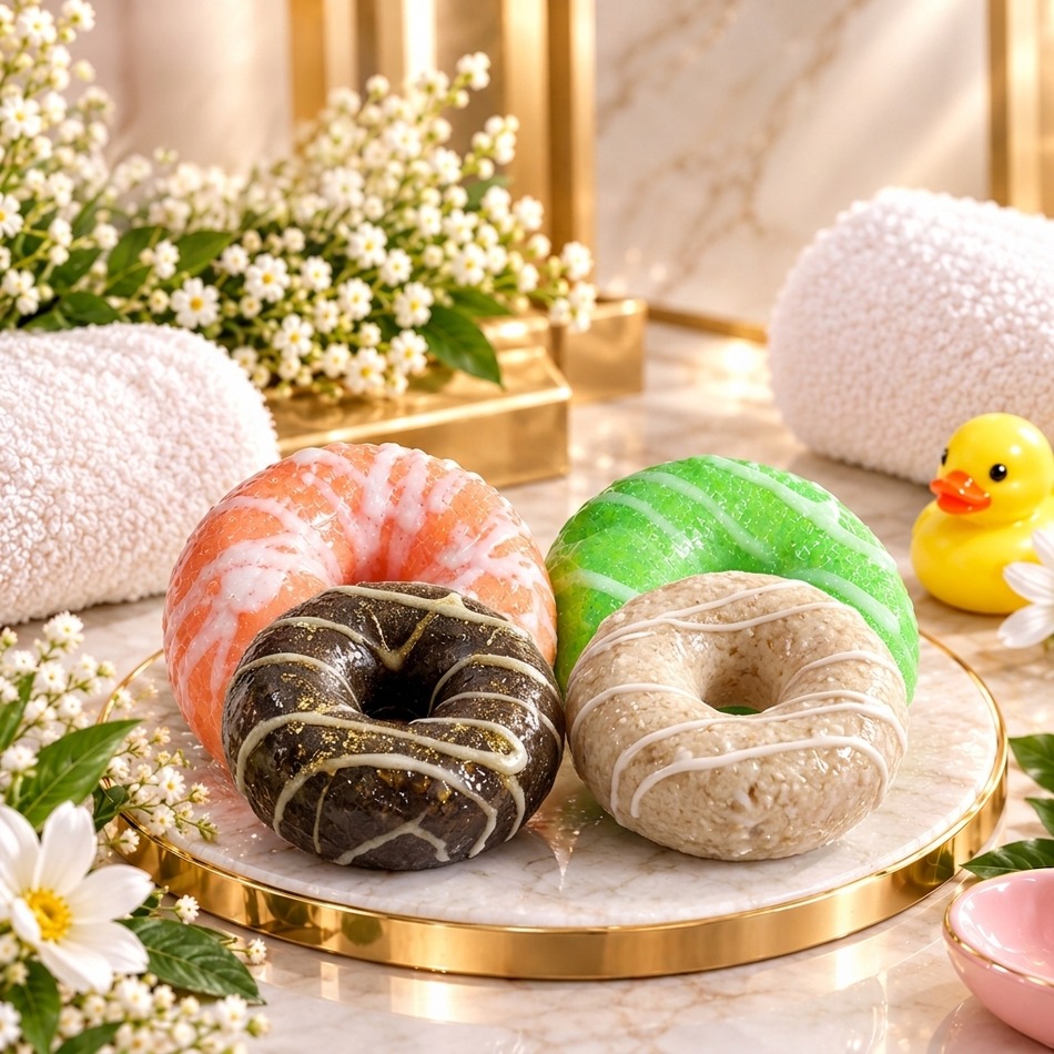 1 Pc - Donut Baby Soap Soft Care For Your Little One - Personal Care Accessory Designed For Styling And Daily Routine - 100g (Random Color) thumbnail 2