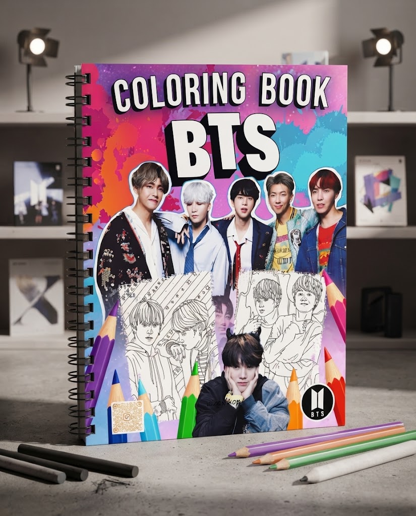 BTS Bangtang Boys Coloring And Sketch Book For Kpop Fans And Lovers thumbnail 2