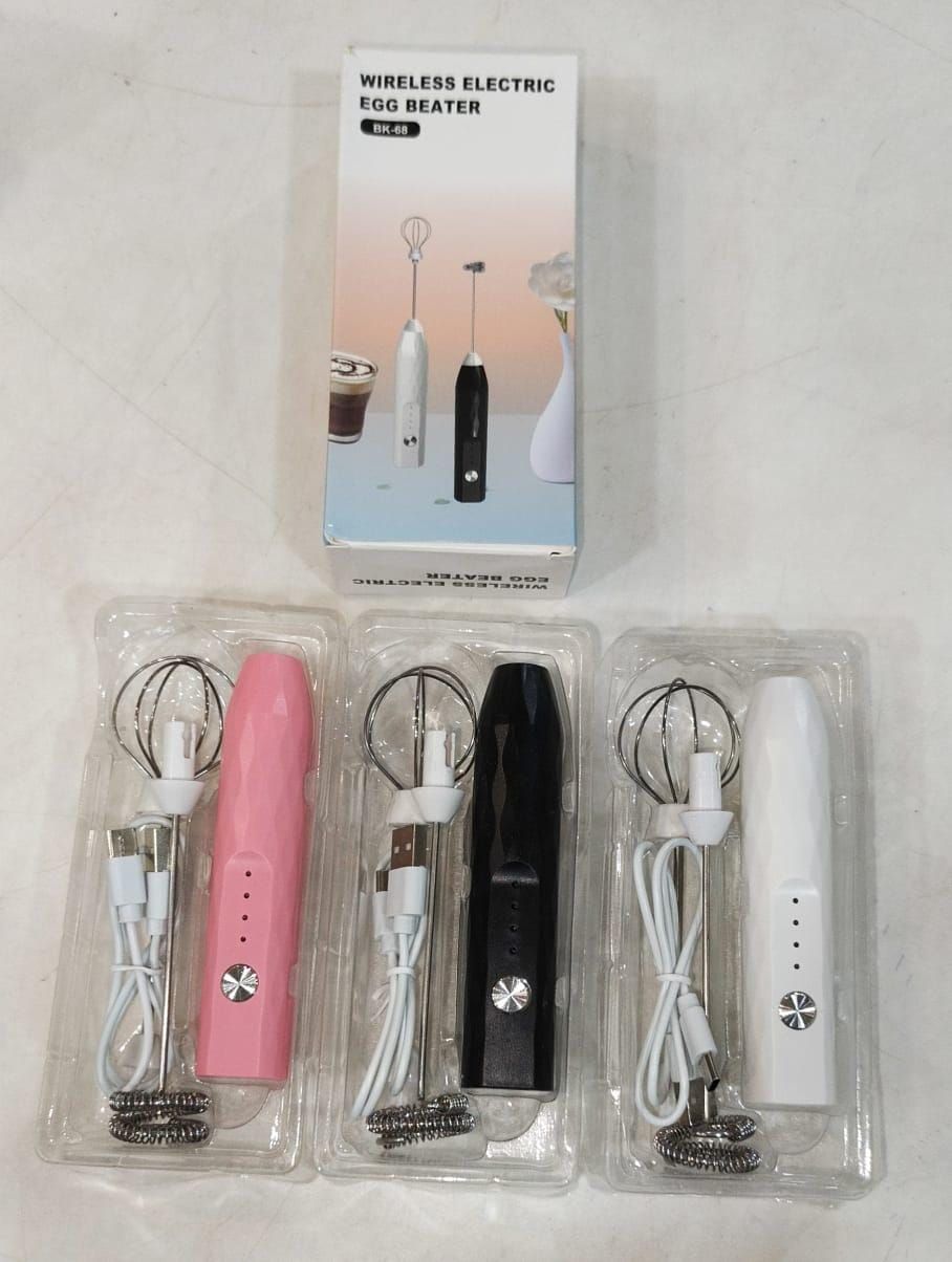Wireless 2 In 1 Electric Egg Beater And Coffee Frother Rechargeable - Kitchen Accessory Designed For Food Preparation - 1 Pc (Random Color) thumbnail 3