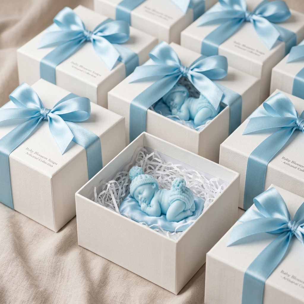 Baby Special Gift Soap - Personal Care Accessory And Daily Routine - 100g (Soft Blue) thumbnail 3