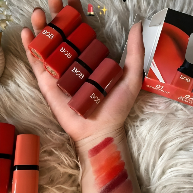 6 Pcs Bob Matte High Pigmented Lipstick Set thumbnail 3