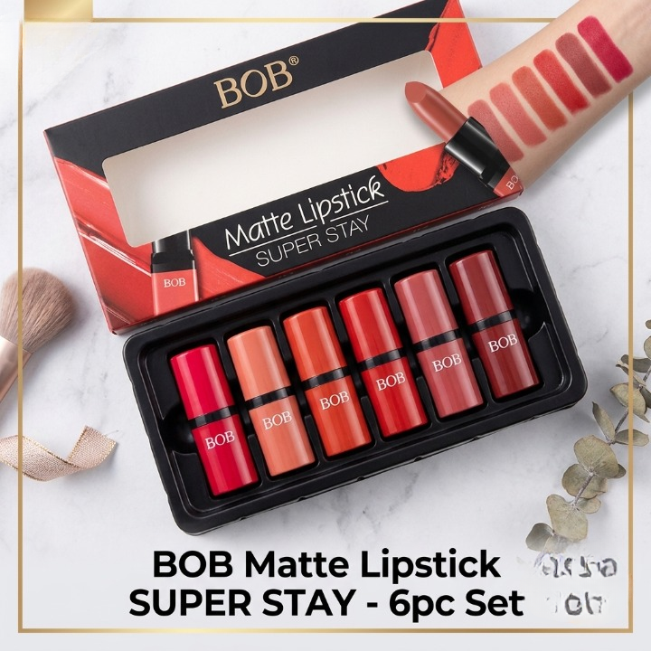 6 Pcs Bob Matte High Pigmented Lipstick Set - Buy Online in Pakistan at Zenbu Store