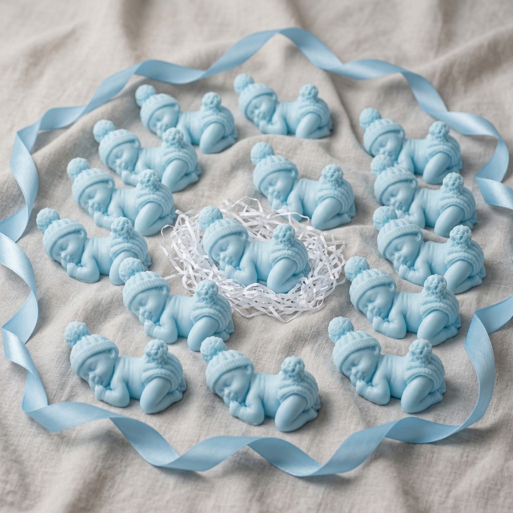 Baby Special Gift Soap - Personal Care Accessory And Daily Routine - 100g (Soft Blue) thumbnail 2