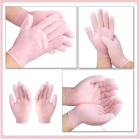1 Pair Silicon Gel Gloves | Soft Silicone Manicure Gloves For Hand Care | Winter Product (1 Pair) thumbnail 2