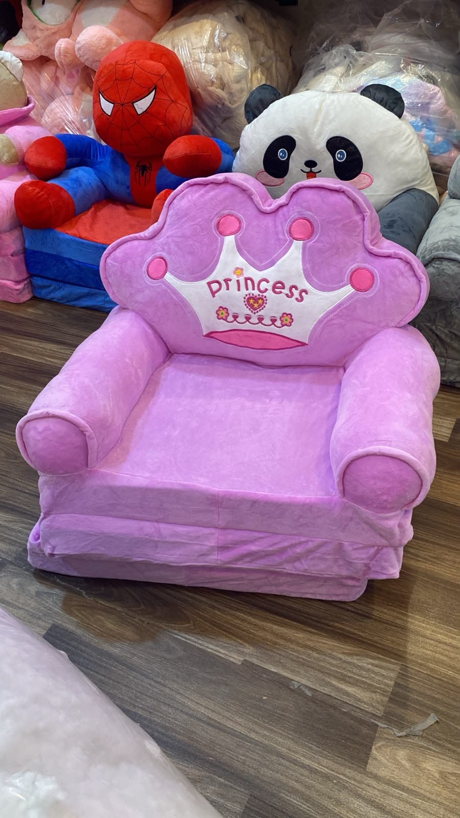 Kids Princess Foldable Sofa Chair Comfortable Cartoon Seating Chair For Children thumbnail 3