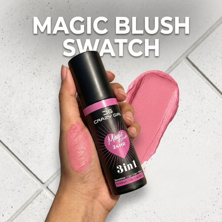 3 in 1 Crazy Girl Magic Pink Blush | 30ml - Buy Online in Pakistan at Zenbu Store